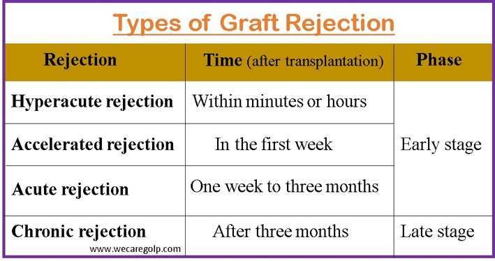 Types of Graft Rejection
